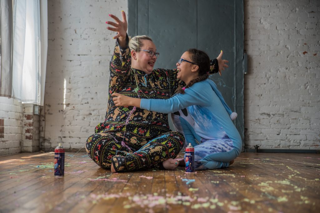 woman's empowerment session with mother and daughter in North Wales Studio