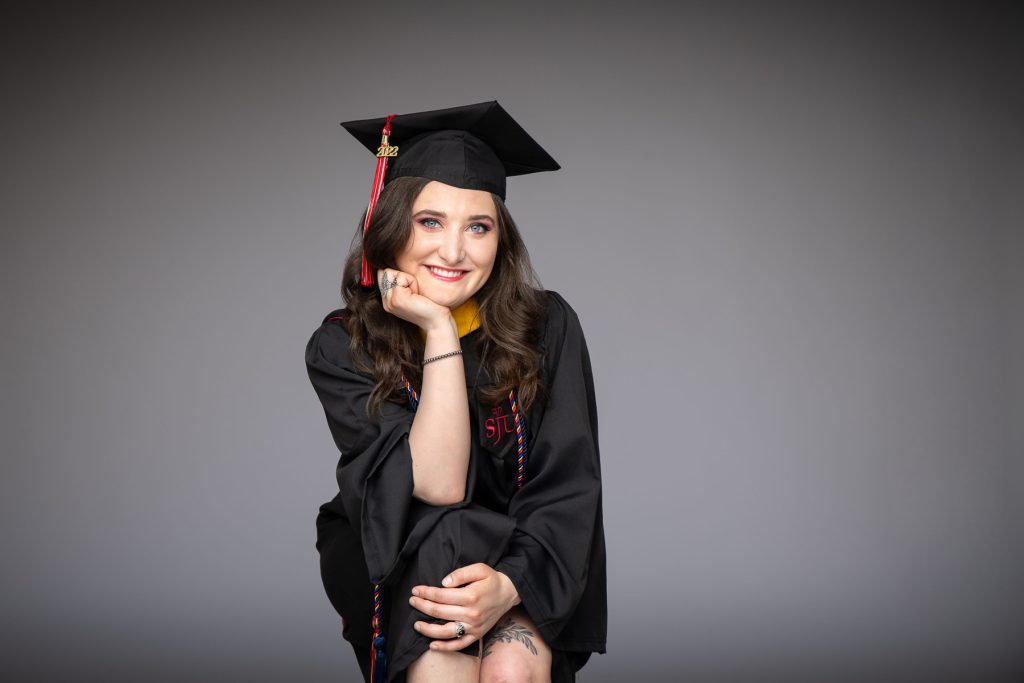a woman's graduation photo shots